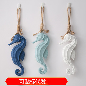 Décoration murale en forme de hippocampe, style méditerranéen, décoration en bois pour la maison, salon, chambre, entrée, art mural - Product Image 5