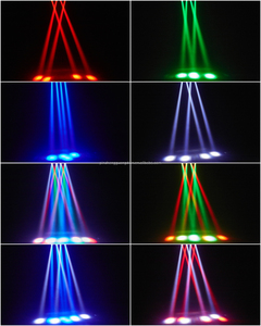 Lumière de tête mobile à double tête 80W, effet de faisceau <span class=keywords><strong>LED</strong></span> RGBW DMX512 pour DJ, performance, fête, événement - Product Image 4