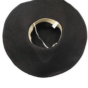 Bán buôn biểu tượng tùy chỉnh có thể gập lại lớn rộng vành mùa hè bãi biển Kỳ nghỉ bên phụ nữ của mặt trời rơm <span class=keywords><strong>hat</strong></span> với dây đeo cổ - Product Image 6