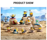 POP MART Figurines de collection mignonnes de monstres géants jaunes en boîte mystère, Ornement de bureau, Jouet surprise, Cadeau pour les amateurs de dessins animés