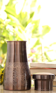 Wholesale Supply Copper Water <b>Bottle</b> Reusable <b>Metal</b> <b>Drinking</b> <b>Bottle</b> for Daily Hydration Travel Gym and Office Use - Product Image 4