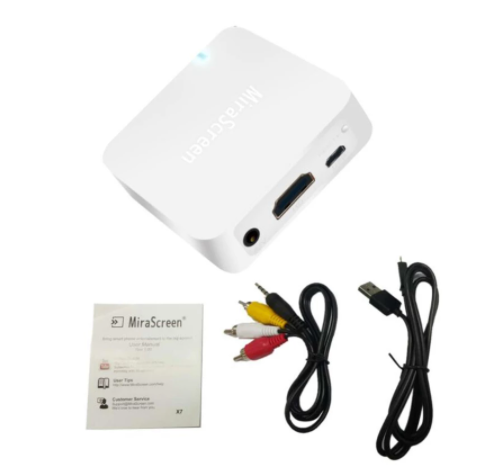 Mirascreen X7 車載用ワイヤレスミラーリングアダプター Av+hdmi
