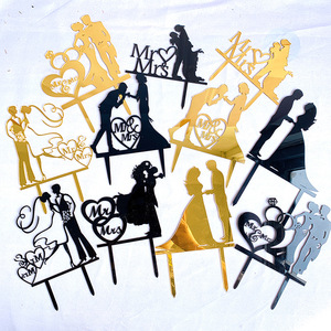 Nuevo Adorno para Pastel del Día de <span class=keywords><strong>San</strong></span> Valentín, Adorno Acrílico para Pastel, Decoración para Pastel de Novios - Product Image 1