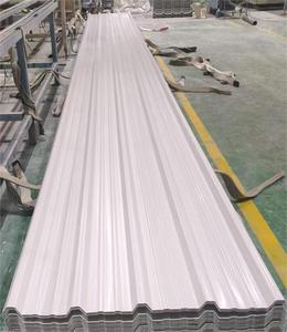 Tuile de <span class=keywords><strong>toiture</strong></span> en PVC HT1075 la plus vendue, durable, imperméable, légère, facile à nettoyer, ignifuge, en forme de trapèze, en UPVC, pour usage industriel - Product Image 4