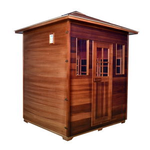 3 - 4 Person Solid <strong>Wood</strong> Canadian <strong>Cedar</strong> Outdoor Infrared Sauna <strong>for</strong> <strong>Sale</strong> - Product Image 3