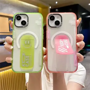 The New Personality Trend Hot Stand Magnetic Phone Cover Is Suitable For Iphone 15 14 13 12 11 Pro Max Phone Case