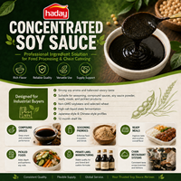 Concentré de sauce soja industrielle halal et liqueur mère de sauce soja |   IBC Haday OEM Personnalisé en Gros pour les Acheteurs Alimentaires B2B
