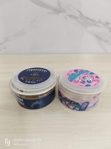 Boîtes de fleurs de thon en plastique transparentes de 100ml avec des boîtes pour animaux de compagnie faciles à ouvrir Lids-3.5g à sécher avec couvercle en plastique - Product Image 5