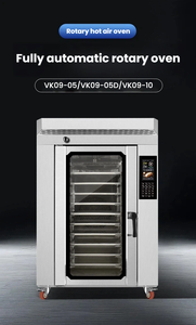 Horno Rotatorio Eléctrico de 10 Bandejas para Panadería con Control Táctil, Función de Vapor y Alta Temperatura - Product Image 2