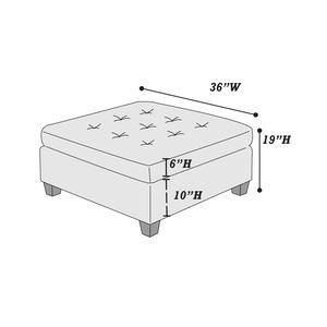 DB เก้าอี้นั่งเล่นค๊อกเทล tufted สีเทา, เก้าอี้ไม้ระบายอากาศหนังเทียม1ชิ้นเก้าอี้ทันสมัย - Product Image 2