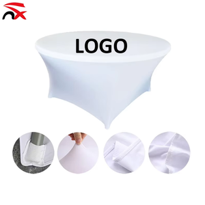 Copritavolo <span class=keywords><strong>Rotondo</strong></span> su Misura, Universale 4ft 6ft, Lavabile, Elastico in Spandex, Protezione per <span class=keywords><strong>Tavolo</strong></span> - Product Image 2