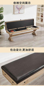 <span class=keywords><strong>Table</strong></span> de <span class=keywords><strong>billard</strong></span> 3 en 1 d'intérieur en bois MDF couleur 7FT avec chaises - Product Image 6