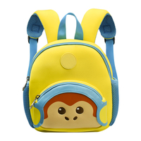 Néoprène Maternelle Cartable Unisexe Toddler Animal Daypack Mignon Singe Doux Léger Sac D'école Mini Sac À Dos pour Enfants
