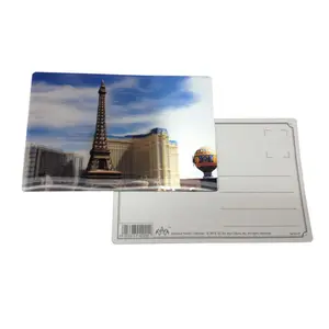 Carte postale de tourisme imperméable 3D, Souvenir de tourisme d'impression lenticulaire personnalisée