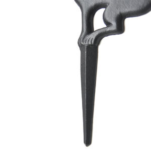 Statue de jardin en fonte motif chien, décoration de maison d'extérieur, drôle, signe de cour, en métal, pour pelouse - Product Image 3