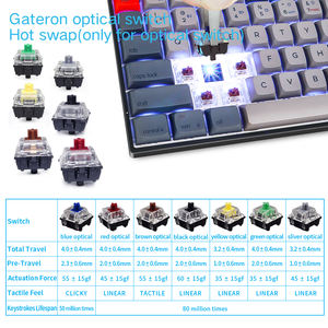 Claviers mécaniques de jeu SKYLOONG V2-GK96 GSA à sublimation, interrupteurs <span class=keywords><strong>Gateron</strong></span> RGB interchangeables à chaud - Product Image 4