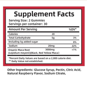 Gommose Biologiche OEM Private Label per l'Aumento dei Glutei con <span class=keywords><strong>Maca</strong></span> Nera, <span class=keywords><strong>Rossa</strong></span> e Gialla + Aguaje - Integratore Erboristico per le Curve dei Fianchi degli Adulti - Product Image 2
