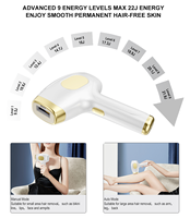 Épilateur laser portatif IPL avec technologie Cool Ice Épilation indolore du corps pour un usage domestique
