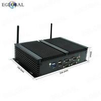 Mini PC Industrial Integrado de 11.ª Generación con CPU I5 1135G7, Compatible con Sistemas Operativos Win10/11 y Linux, para Máquinas Expendedoras, Mini Ordenador sin Ventilador