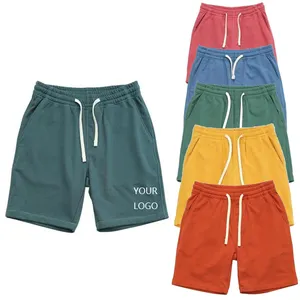 Brilliant Color Custom Mens Sports Shorts Summer Cotton Shorts