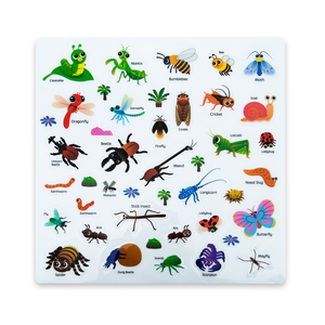 Autocollants personnalisés en silicone en forme de TPE de qualité <span class=keywords><strong>alimentaire</strong></span> Q-Bomb Autocollants pour enfants de dessin animé Conception imprimée lavable et réutilisable - Product Image 4