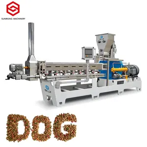 Macchina automatica per l'estrusione di cibo per cani linea di produzione essiccata macchina per alimenti per cani
