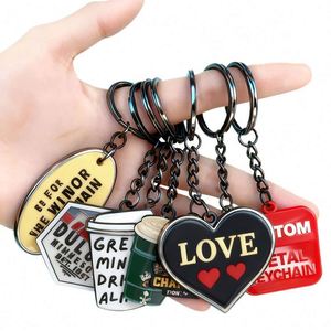 Enamel Customized Keyring Ring Keychains Holder Key Chains Metal Logo Design Wholesale Souvenir 2D 3D Custom Promotional <b>Gifts</b> - Product Image 1