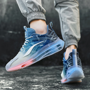Chaussures de sport décontractées pour hommes en maille d'été, à bout rond, avec semelle intermédiaire en EVA rehaussante et semelle extérieure en caoutchouc - Product Image 1