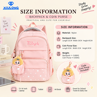 Sac à dos léger de style coréen OEM à motif étoile, multi-poches, grande capacité, pour adolescentes, pour le quotidien et le campus