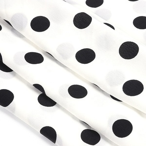 Haute Qualité 43/44 "Dot Imprimé Polyester Tissu en <span class=keywords><strong>Lin</strong></span> <span class=keywords><strong>Uni</strong></span> - Product Image 1