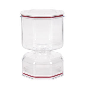 Cross Border Douyin Kitchen Dry Wet Separation Kimchi <b>Jar</b> Airtight Hourglass <b>Pickling</b> Container M Size White Dark Blue Plastic - Product Image 4