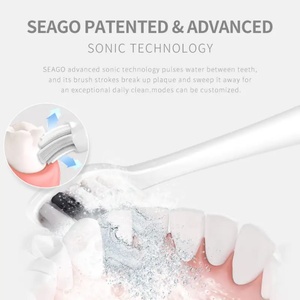 Waterproof Sonic Electric Toothbrush High Frequency <b>Vibration</b> Wireless Charging Tooth Brush for Adults - Product Image 3