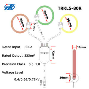 Bobinas Rogowski Flexíveis de 3 Fases para Medição de Sinal AC de Alta Corrente - Product Image 2