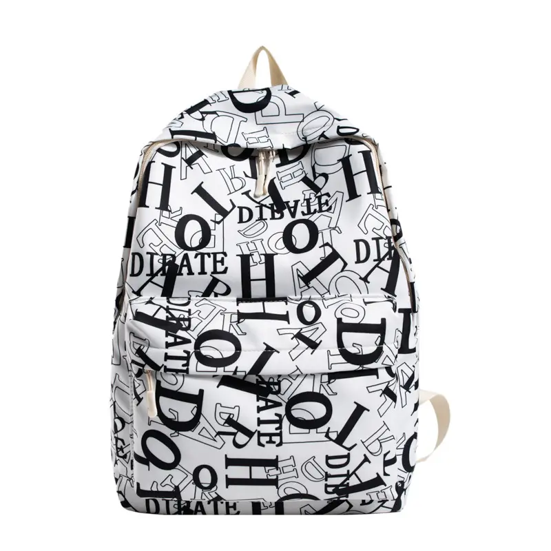 Factory Unisex Schoolbag Student Waterproof Laptop Traveling Backpack Customized Drawing Crow Pattern Female Student Backpack