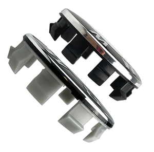 100 pièces de cache-moyeux 10 broches 68mm 60mm 56mm Noir Blanc Bleu avec emblème pour centres de jantes de voiture, accessoires automobiles - Product Image 2