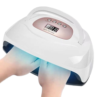 Lampe à ongles UV/LED professionnelle 120W haute puissance en plastique avec fonction de séchage rapide pour manucure à domicile SUNX8 MAX