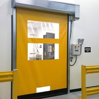 Puerta Rápida de PVC para Taller, Industrial, Automática, de Alta Velocidad, con Cierre de Cremallera, Reinicio Automático, Impermeable