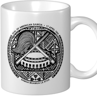 Mug en céramique personnalisé de la Samoa américaine, avec motif du drapeau national, pour l'hôtellerie et usage personnel