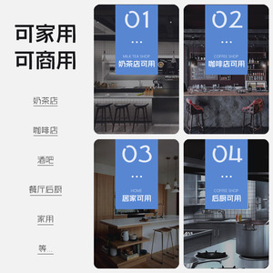 Cup Washer Stainless Steel Wall Mounted Six Blade Industrial Design Water Saving - Product Image 3