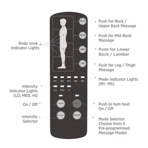 I più venduti materasso per massaggio elettrico con riscaldamento a vibrazione per tutto il corpo di dimensioni Standard