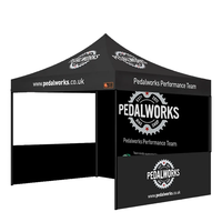 Carpa Plegable Personalizada Ranguo con Logotipo, 10x10 pies, para Publicidad en Exteriores, Ferias Comerciales, con Paredes Laterales, Impresión a Todo Color, Impermeable y con Protección UV