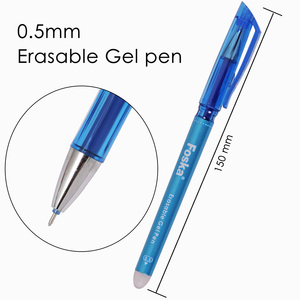 Penna Gel Cancellabile Foska Nera e Blu 0.5mm con Gomma <span class=keywords><strong>per</strong></span> Studenti e Ufficio - Product Image 4