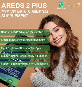 Suplemento vitamínico y mineral para la vista Wins Town AREDS 2 Plus en cápsulas blandas, alivia la fatiga ocular, suplemento dietético vegano. - Product Image 6