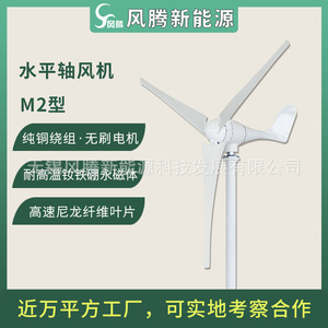 กังหันลมขนาดเล็กแบบแกนนอน M2 รุ่น 500W 12V 24V 48V - Product Image 5