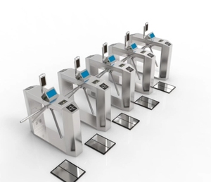 ประตูหมุนแบบ Flap Turnstile สำหรับทางเข้าโรงงาน ราคาดี ประตูรั้วกั้นอัตโนมัติ ระบบควบคุมการเข้าออก ESD - Product Image 2