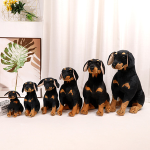 Simulación <span class=keywords><strong>de</strong></span> Perros del ejército lindo <span class=keywords><strong>Rottweiler</strong></span> Animal suave perro <span class=keywords><strong>de</strong></span> peluche juguete decoración del hogar regalo para niños regalos <span class=keywords><strong>de</strong></span> cumpleaños - Product Image 1