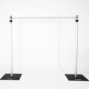 Đôi thanh ngang ống và treo lên có thể điều chỉnh khung vòm Backdrop đứng Đảng trang trí đám cưới Hoa Bảng điều khiển tường rèm - Product Image 4