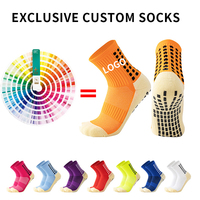Chaussettes de football Pro Elite pour hommes avec logo personnalisé REMOULD Chaussettes antidérapantes longues en silicone avec grip de football Logo de manchette Basse quantité minimale de commande Saison de printemps