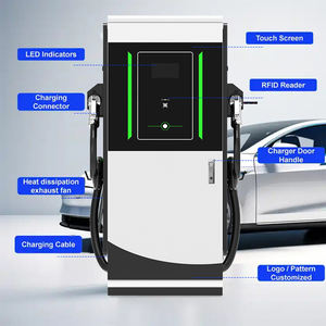 유럽 표준 60KW 듀얼 건 DC 충전기 일정 전력 - Product Image 6
