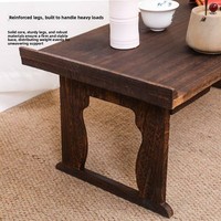 Nouvelle petite table à thé pliable en bois massif de style chinois, design moderne et minimaliste pour salons de thé, balcons, salons